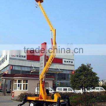 15m Mini Telescopic Manual Man Lift For Sale photo-4