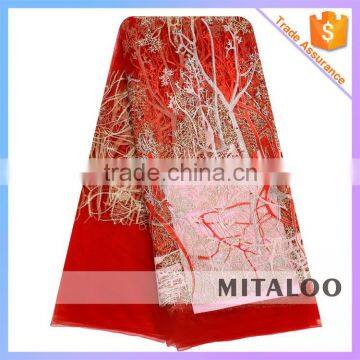 Mitaloo MFL0134 African Fashion Lace Latest Yellow Net Lace New Lace photo-6