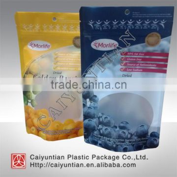 laminated customized dried fruit packaging plastic bag,stand up resealable heat seal dried fruit plastic bag