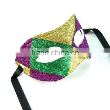 Venice Exquisite Beauty of the Lady Princess Yellow Half Face Mask Dance Parties photo-4