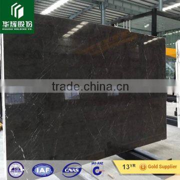 China dark grey marble natural stone slab