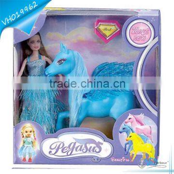 Popular Hot Soft Rubber Flying Horse Toys for Girls Kids