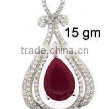 Wax Setting cz Silver Jewelry Set photo-2