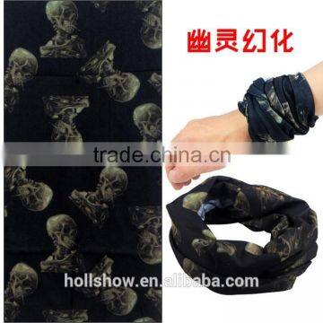 Custom Polyester Printed Seamless Multifunction Tube Skull Bandana