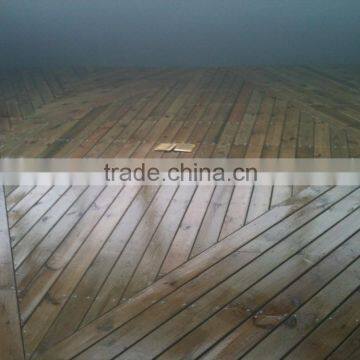 Best factory price floor Canada pine solid wooden flooring