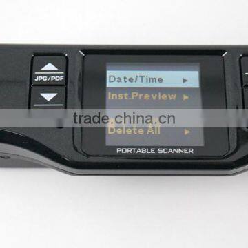 2016 Factory price A4 document mini handheld portable scanner with high speed and good quality