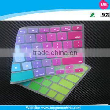 Hot Film supplier For Macbook air 13" 15" color silicone keyboard protector