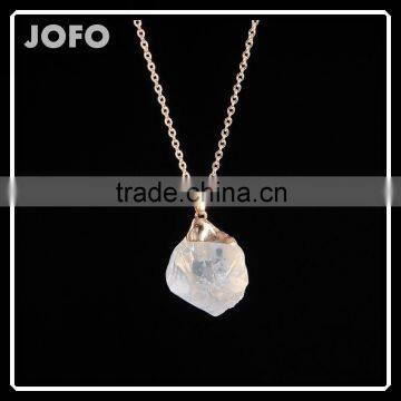 Fast Delivery Large Natural Stone Necklace For Best Friends Forever SMJ0122