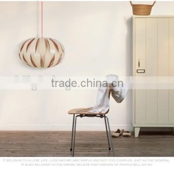 LED pendant Light JK-8005B-24 Modern Pendant Light Vintage Lamp Square pumpkin chandelier Wooden Decorative Hanging Pendant Lamp