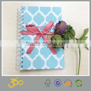 5 subject notebook, soft cover spiral notebook with custom printing