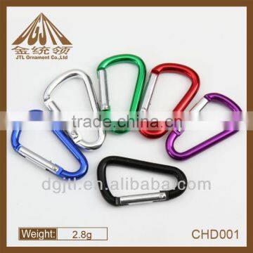 Aluminum D shaped Karabiners in Assorted Colors