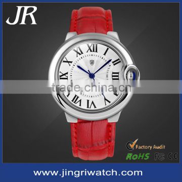 2016 new fashion lady women watch ,leather watch for lady sapphire glass watch