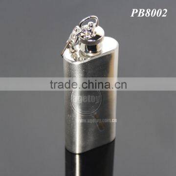 2oz Portable Flagon Kettle Oilcan Keychain 56ML Stainless Steel Metal Travel Wine Pot Mini Liquor Hip Flask photo-4