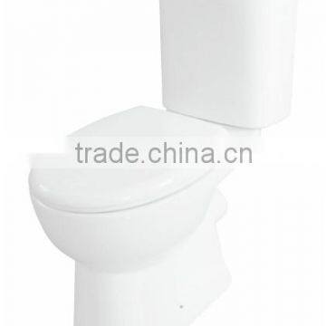 Washdown close-coupled p trap toilet