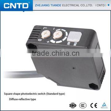 CNTD New Square Type M50 Relay Output IP67 Raintight Photoelectric Switch 30-50CM Detection distance CGF50E