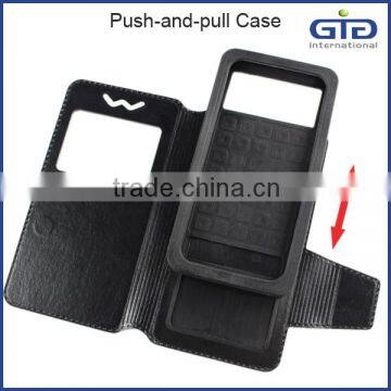 [GGIT] for Smartphone Push-and-Pull Universial Leather Cover Case photo-5