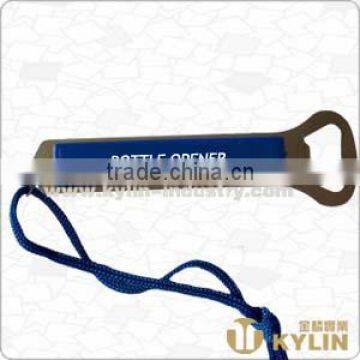 plastic bottle opener with cord