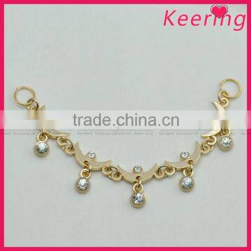 diamante bridal long collar alloy necklace decorative wholesale