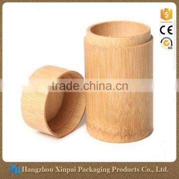 Round tea storage wood box