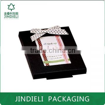 black beautiful design leather packaging for photo frame