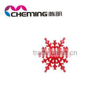 wholesale fashion cheap loose colorful plastic snowflake accessory