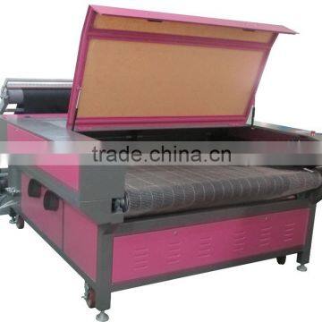 CO2 High efficient auto feeding fabric leather clothes laser cutting machine with CE