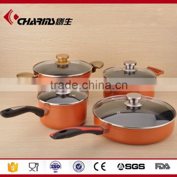 8PCS Portable Non-stick Non-toxic Coating Aluminum Cookware Set