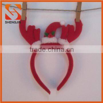 SJ-6667 Factory sale Cute small deer antler hairband christmas decoration reindeer antler headband