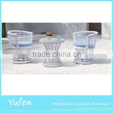 Wicker outdoor space saving small furniture
