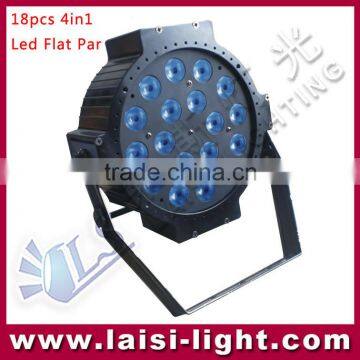 New 18pcs 10W Flat Par led,18PCS*10W 4in1 LED Flat PAR Light/ Stage Lighting