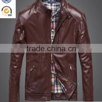 New European Hight Quality Cheap Man's Leather Jacket