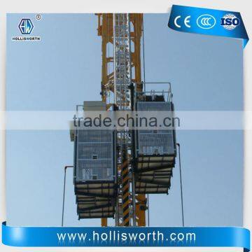 double cases building hoist with good quality electric hoist