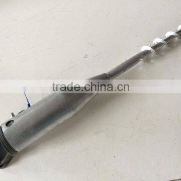 Chinese spiral ground anchor for post