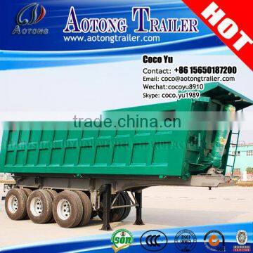 Heavy Duty 3 axles hydraulic Tipper Trailer, Large Volumes Tipper Semi Trailer, rear Tipper Semi-trailer for sale