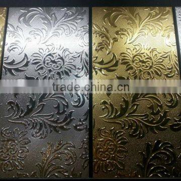 Foshan 2014 hotsale decorated wall tile with full golden design 300*600MM