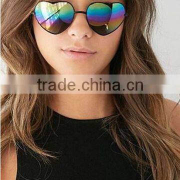 Women Sunglasses Modern Heart Sunglasses ,Vintage Mirror Lennon Sunglasses ,Revo Mirrored Metal Glasses Sunglasses