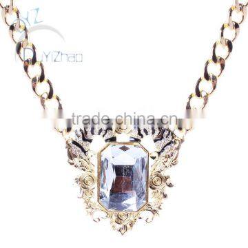 Fancy Gold Chain Necklace and Earrings Jewelry Set