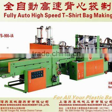 Dual Servo Motor Driven Full Automatic High Speed T-Shirt Bag Making Machine
