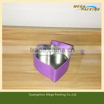 Heart shape tin can for jewelry packaging/gift/Tin Jewelry Box