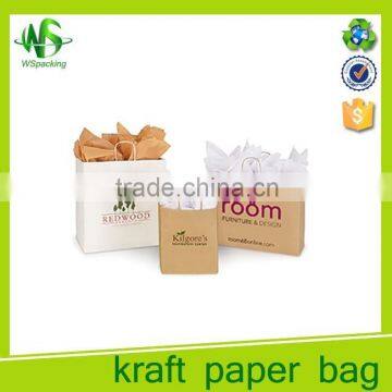 Custom Printing Recycled Christmas Holiday Kraft Paper Bag photo-5