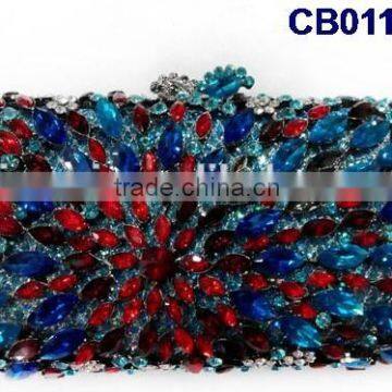 Multicolor and too beans/stones of shinning bag for weeding party CB0116-21