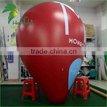 Custom Hot Sale Air Helium Large Tapered Helium Balloons , Inflatable Red Cone Ball With Factory Price