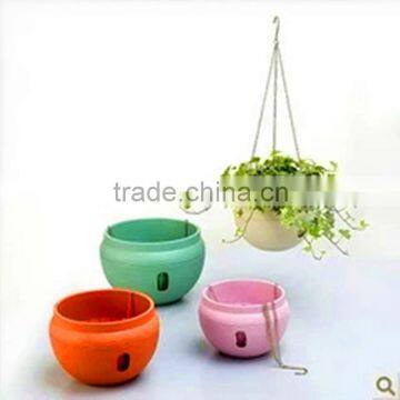 fashion plastic flowerpot, beautiful color flowerpot