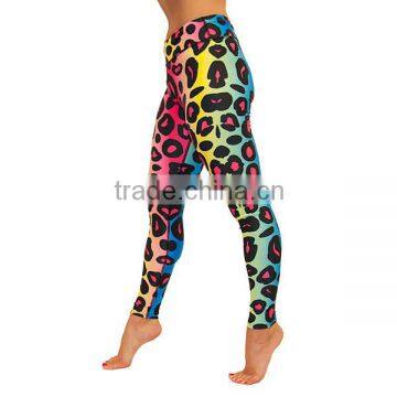 Rainbow Leopard Stretch Fabric Ladies Lagging Ci-73