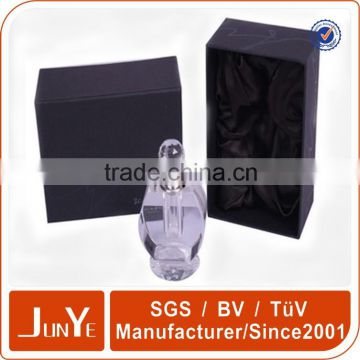 Plain black paper boxes gift for perfume