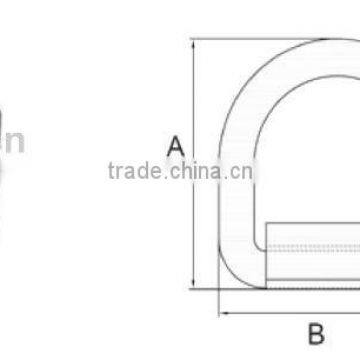 DR08 Forged D Ring truck van tie dow marine