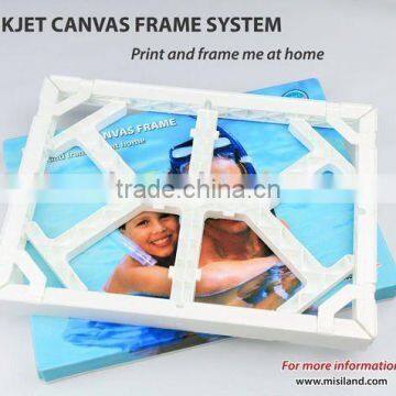 waterproof glossy RC cotton canvas DIY artist canvas frame,support by free software and do it at home