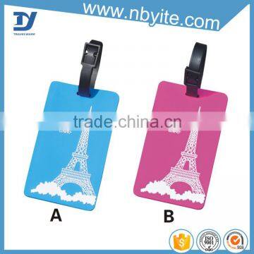 High quality cheap price soft pvc luggage tagprice pvc hang tag