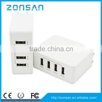 European Plug 4-PORT USB Charger Phone Charger photo-2