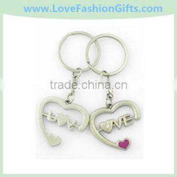 Metal Heart Shaped Love Key chain/Keyrings/Keytags